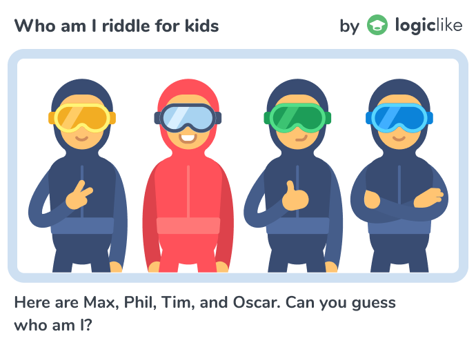 Who am I riddle for kids by Logiclike